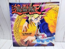Yu-Gi-Oh! A 16 Month 2004 Wall Calendar Kazuki Takahashi DateMaker Rare