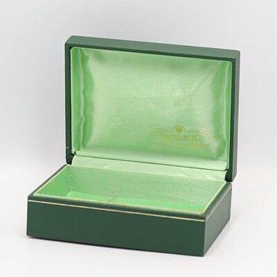 VINTAGE GENUINE ROLEX pyramid Green watch box case wood