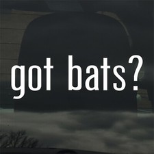 Got Bats? Custom Vinyl Sticker Decal Halloween Gothic Spooky Vampire