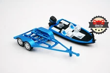 1980'S BASS BOAT FISH FINDER BLUE 1:64 SCALE DIECAST COLLECTOR MODEL CAR