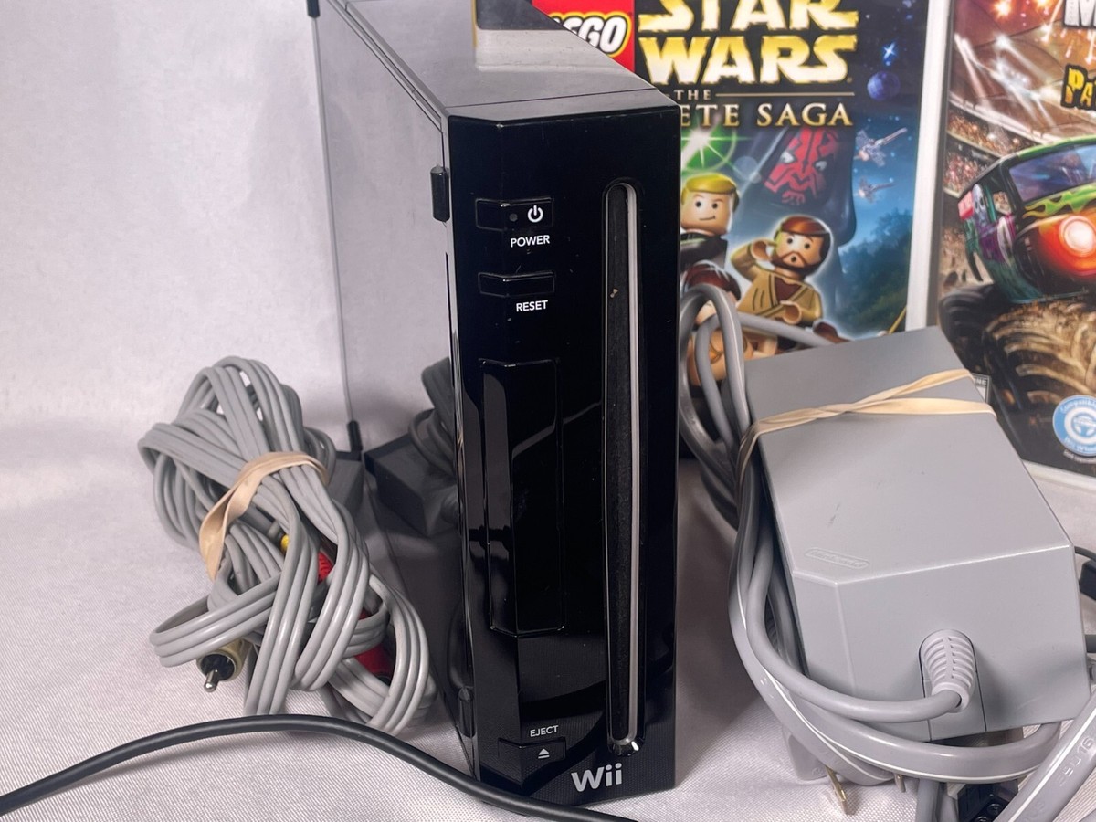 Nintendo Wii RVL-001 R4841S 任天堂 WII 本体一式 黒 RVL-001 訳有 