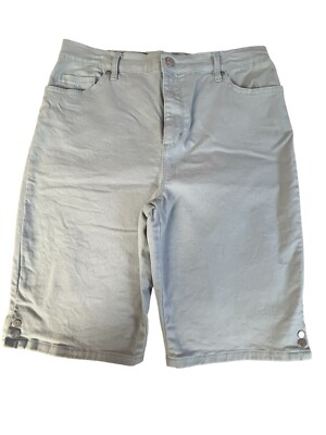 Gloria Vanderbilt Women's Bermuda Shorts Size 10 Blue