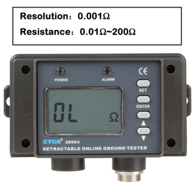 Non-Contact Grounding Resistance Online Detector Earth Resistance Tester Meter  