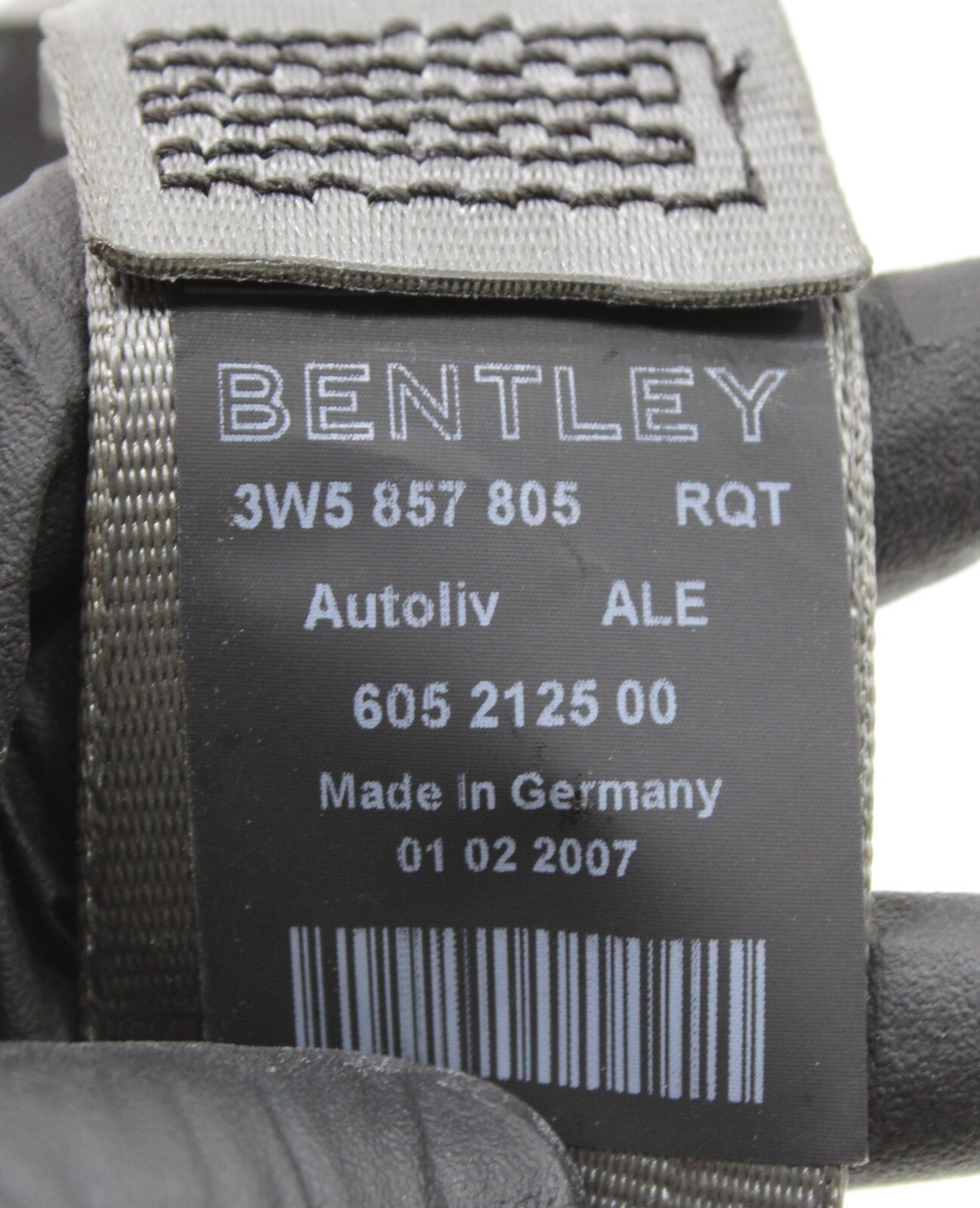 2006-2012 BENTLEY CONTINENTAL REAR LEFT SIDE SEAT BELT SEATBELT RETRACTOR OEM