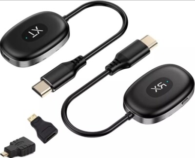 RAVIAD Wireless HDMI Transmitter and Receiver Kit 4K - Extender Black