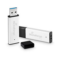 MEDIARANGE MR1903 256 GB USB tipo A 3.0 220 MB/s Cuffia Nero Argento MR1903