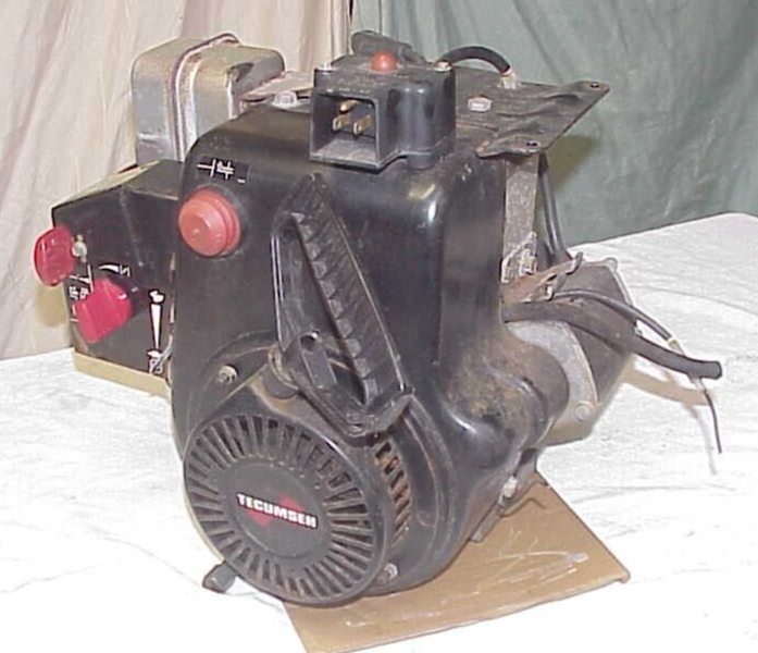 Tecumseh 10 hp Engine Snow King Snowblower Engine Motor 1" shaft snow