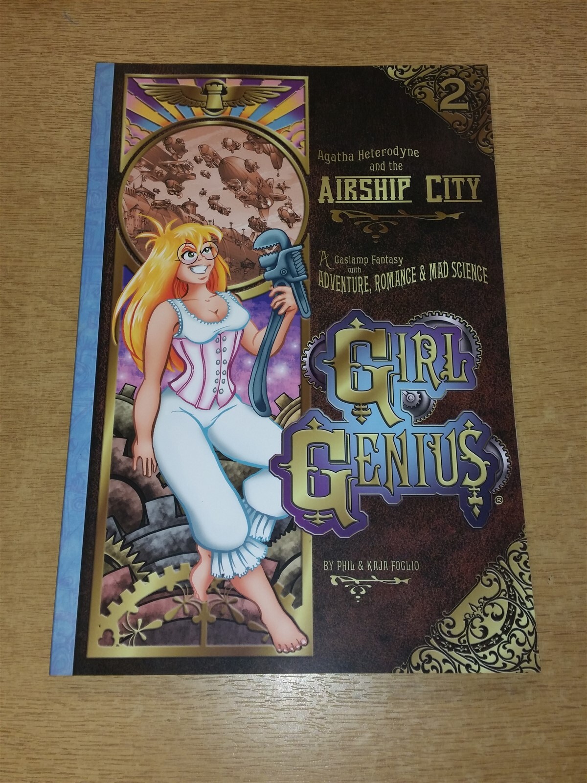 GIRL GENIUS BOOK TWO 2 AGATHA HETERODYNE AIRSHIP CITY FANTASY TPB PAPERBACK <