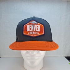 Denver Broncos New Era 9FIFTY Trucker/Mesh Hat Cap Snapback Black Orange