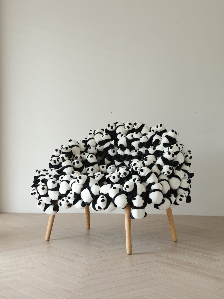 Panda Banquete Stuffed Animal Armchair Sofa Chair Campana brothers