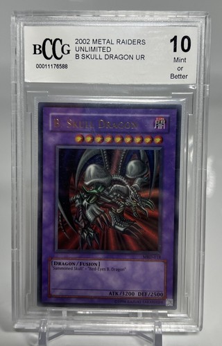 2002 YuGiOh! Metal Raiders B. Skull Dragon Ultra Rare Unlimited MRD-018 BCCG 10 - 第 1/4 張圖片