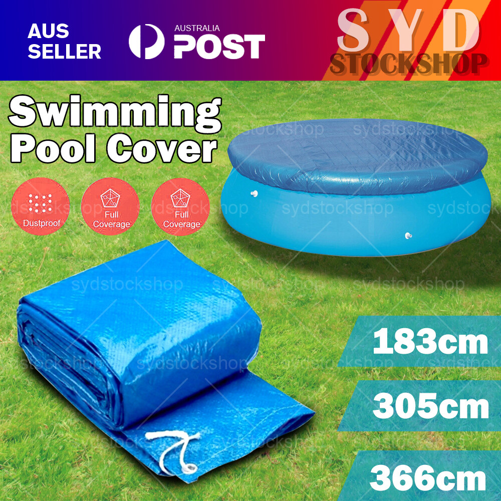 6/10/12ft Round Swimming Pool Cover Lot for Garden Outdoor Paddling