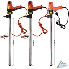 DIESEL-FASSPUMPE ELEKTRISCH 12V 24V 230V HEIZÖLPUMPE KANISTER-UMFÜLLPUMPE 92,5CM