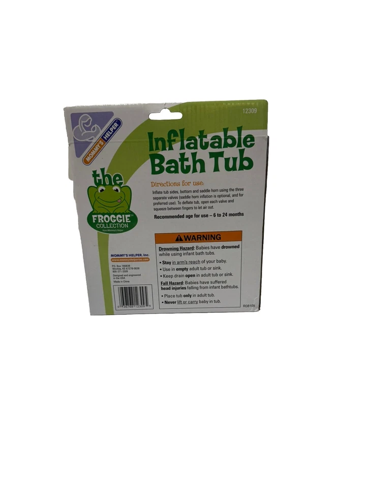 Bañera de Viaje Inflable Colección Froggie 6-24 Meses, Caja Abierta Foto 2 de 4