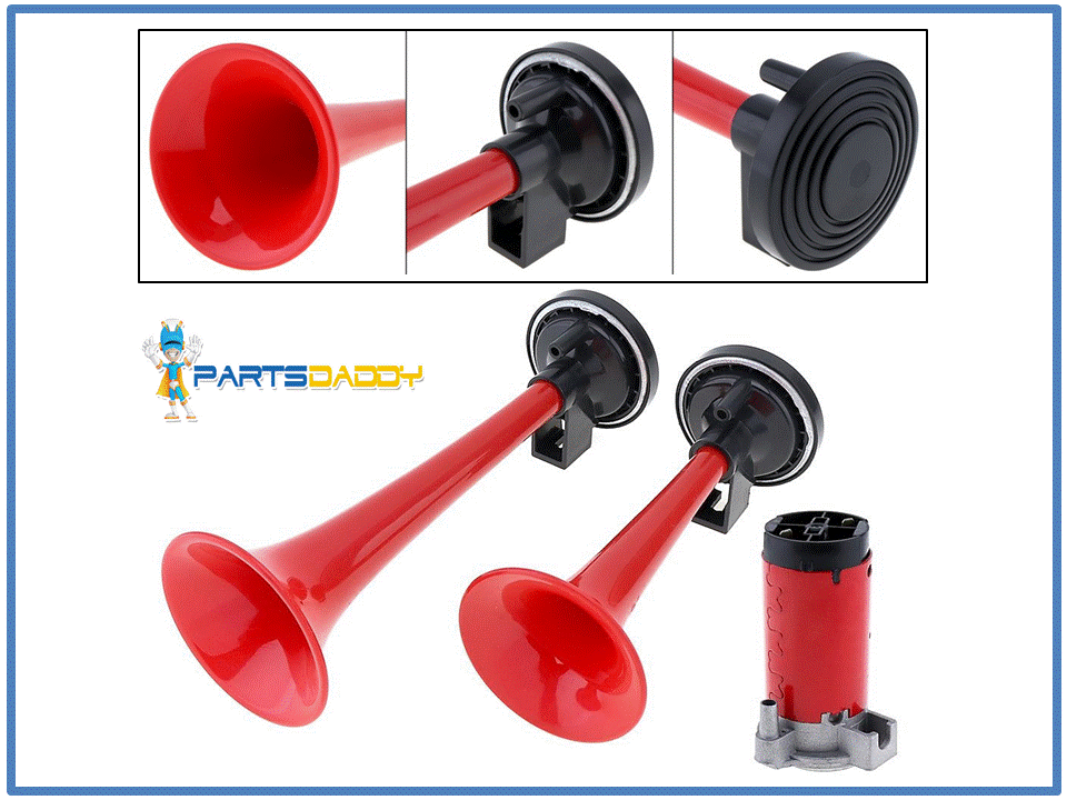 12V AUTO//FURGONE//AUTOCARRO Musical corna d/'aria compressore a doppia Tromba Clacson Doppio Tono 20-50