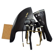 1 Set 4/4 Violin Accessories of High Quality Indonesian Grade Ebony