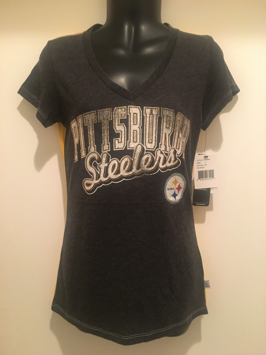 Steelers Rhinestone Steelers Female Shirts Rhinestone Steelers Shirt Steelers Rhinestone Steelers Female Shirts  Pittsburgh Steelers Women's Gameday Couture Own The Game