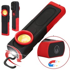 4 Modes LED Work Light Pocket Light Mini Magnetic Flat EDC Flashlight with Hook