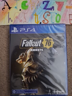 Fallout 76  (PS4) PlayStation 4 [Region Free] Factory Sealed, Brand New!