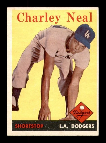 1958 Topps Set Break # 16 Charley Neal NM *OBGcards*