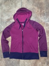 Nike Therma Fit Purple Woman  s Zip Up Hooded Jacket - Medium