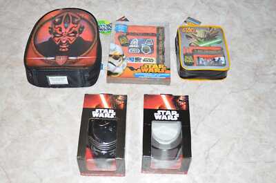 Star Wars 2x Accessoires Set / Tasche - Lunch Bag / 2x 3D Tassen - Character Mug