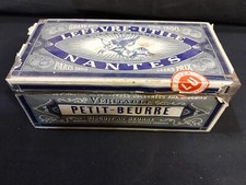 Ancienne Boîte en Tôle Publicitaire #58 - LU Petit-Beurre - Lefevre Utile
