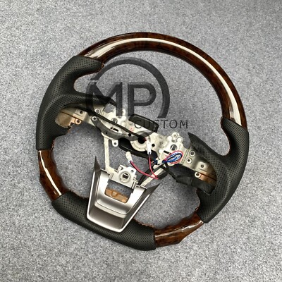Custom Wooden Steering Wheel With Trim Fit For Subaru WRX WRX STI
