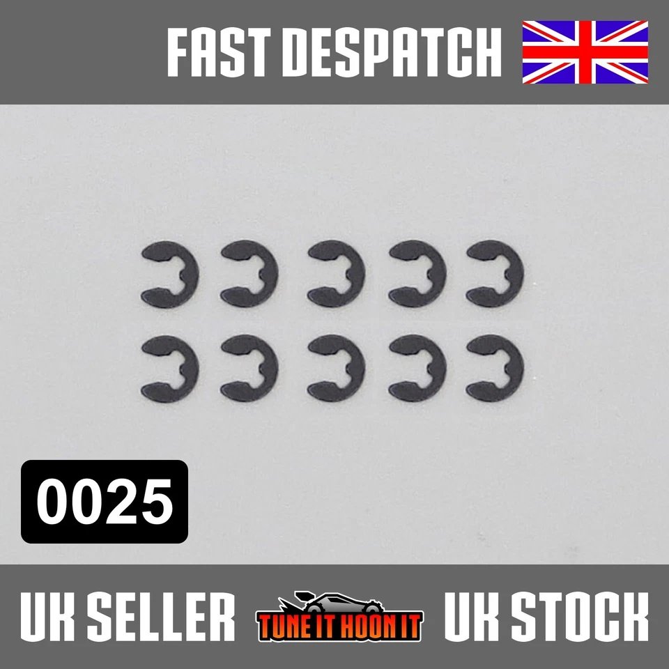 MAVERICK STRADA HSP XSTR REDCAT HIMOTO 02037 MV22023 E-CLIPS CIRCLIPS PACK OF 10