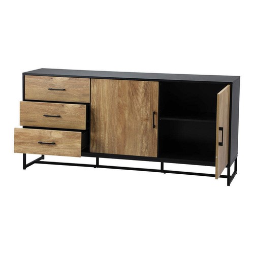 Oikiture Buffet Sideboard Cupboard Cabinet 3 Drawers 2 Door - Picture 9 of 10