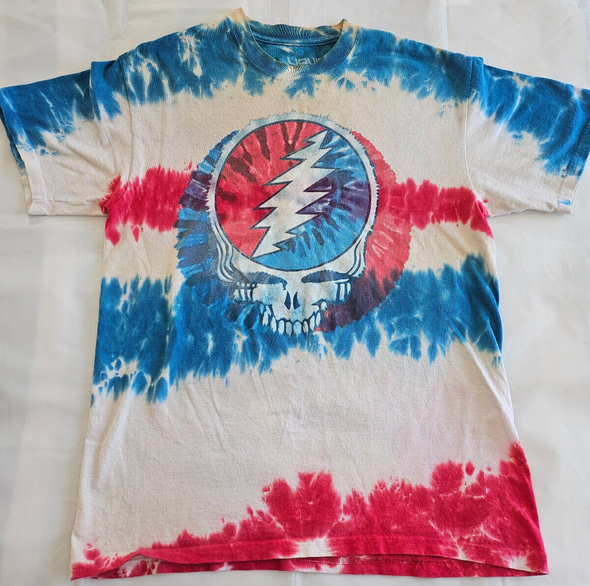 Vintage Grateful Dead Liquid Blue T-Shirt 100% PreShrunk Cotton-M