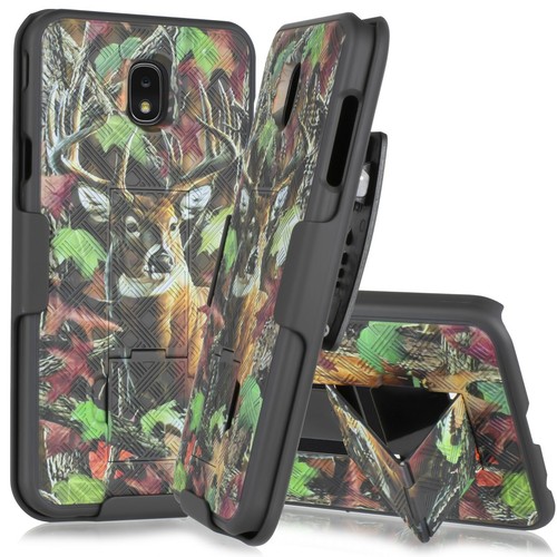 Custodia paraurti clip cintura ibrida per Samsung Galaxy J7 2018 fondina cavalletto 5,5" - Foto 16 di 26