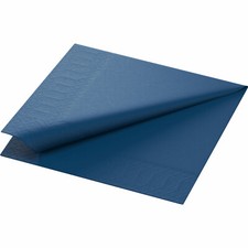 250 DUNI Servietten, dunkelblau, 3-lag., 33x33 cm, 1/4