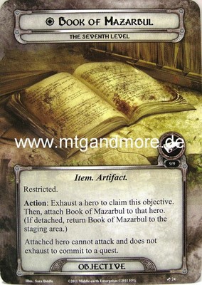 Lord of the Rings LCG  - 1x Book of Mazarbul  #024