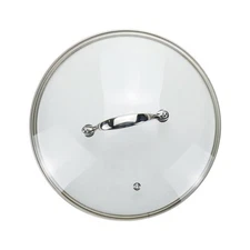 10 Inch Clear Glass Pot Lid for Frying Pan Replacement Cover Can Withstand 35...