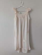 Vintage Vanity Fair Nightgown 1960s 60s Cream Ivory Lace Chiffon Babydoll S