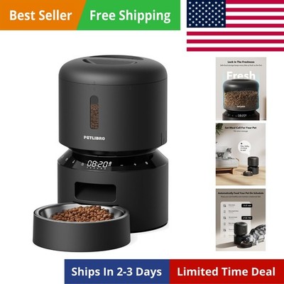 Automatic Cat Feeder   3L Programmable Pet Food Dispenser with Airtight Stora...