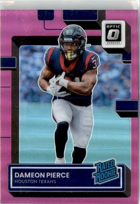 2022 Donruss Optic Pink Dameon Pierce RC Houston Texans #240 Parallel