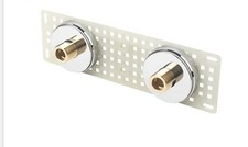 BRISTAN BAR VALVE WALL MOUNT 11 FIXING KIT CHROME NEW