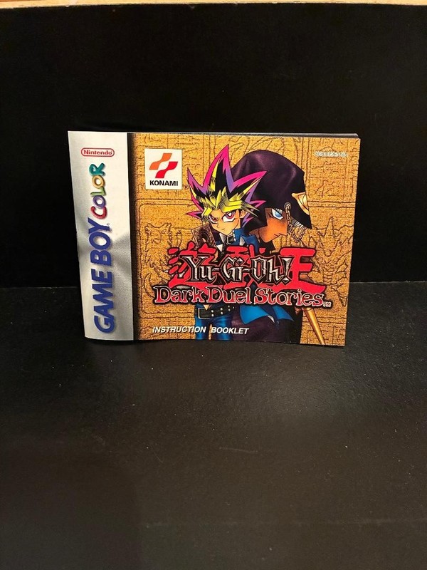 Yu-Gi-Oh! Dark Duel Stories Game Boy Color-Instruction Manual Booklet NEVER USED