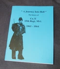 CIVIL WAR BOOK -- 15TH MASS REG'T HISTORY -- "A JOURNEY INTO HELL"  -- PREOWNED