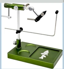 Nirvana V2 Rotary Fly Tying Vise with Travel Base Olive