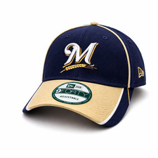 New Era Milwaukee Brewers Ventilator Welle 9FORTY Einstellbar Mütze -
