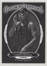 2020 Upper Deck Goodwin Champions Black & White Simone Manuel #17 o1h