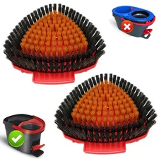 2 Pack Upgraded Spin Mop Replace Scrub Brush Compatible with O Cedar EasyWrin...