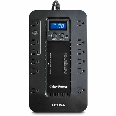 CyberPower EC850LCD Ecologic 850VA/510W Energy Efficient LCD Desktop ECO UPS