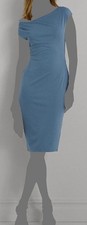 Lauren Ralph Lauren Women's Blue Cut Out Jersey Off the Shoulder Size 6