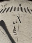 ANTIQUE  MAHOGANY CASE MAGNETIC COMPASS Made In France Sold As Is — photo 4