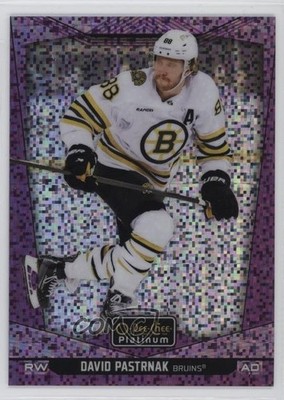 2024-25 O-Pee-Chee Platinum Violet Pixels 42/299 David Pastrnak #183 0bk3