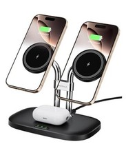 Wireless Charger for iPhone 16 15, 706M, Dual Magnetic Charger for iPhone